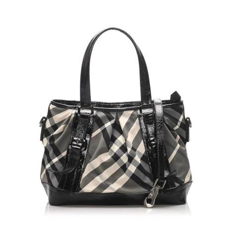 burberry plaid satchel with leather bottom|Burberry handbags sale.